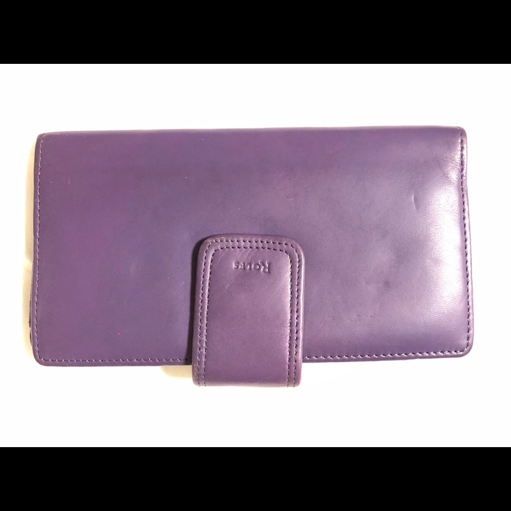 Purple Leather Wallet